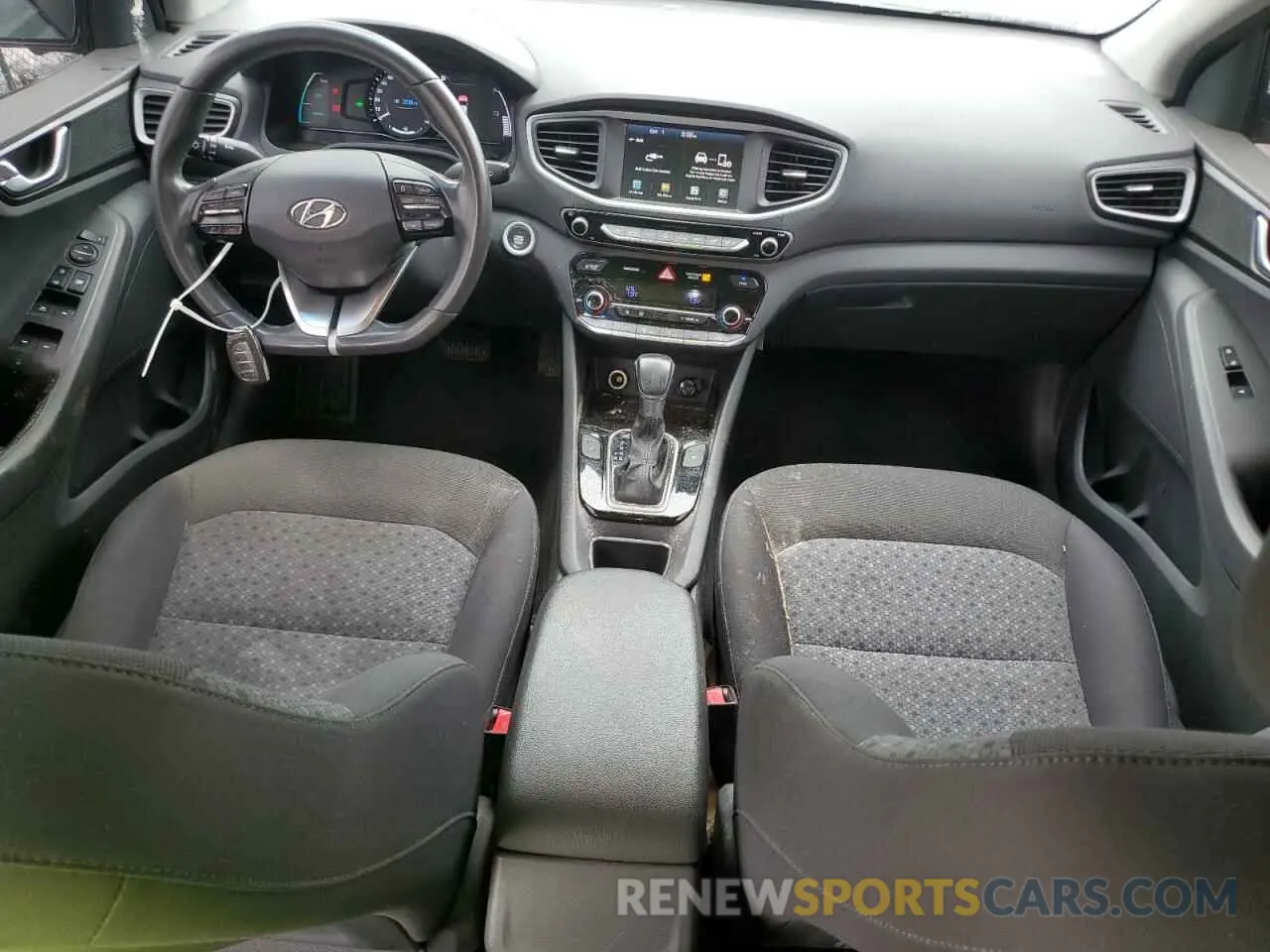 8 fotografías del automóvil dañado KMHC75LC4HU020456 HYUNDAI IONIQ 2017