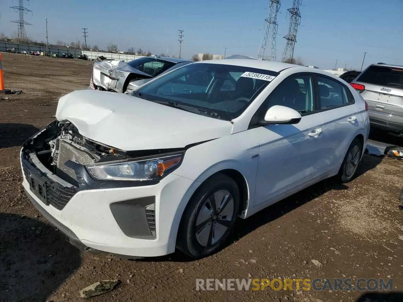 1 fotografías del automóvil dañado KMHC65LC0KU160188 HYUNDAI IONIQ 2019