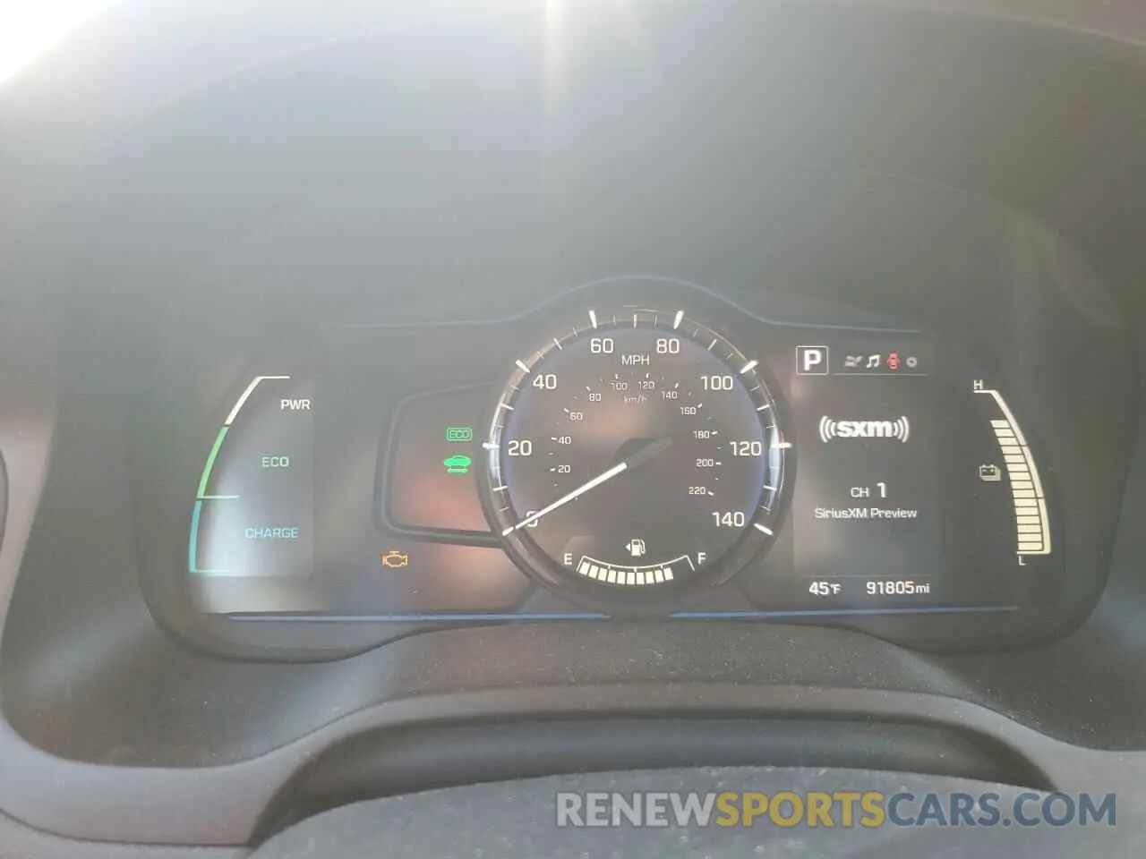 9 fotografías del automóvil dañado KMHC65LC0KU160188 HYUNDAI IONIQ 2019