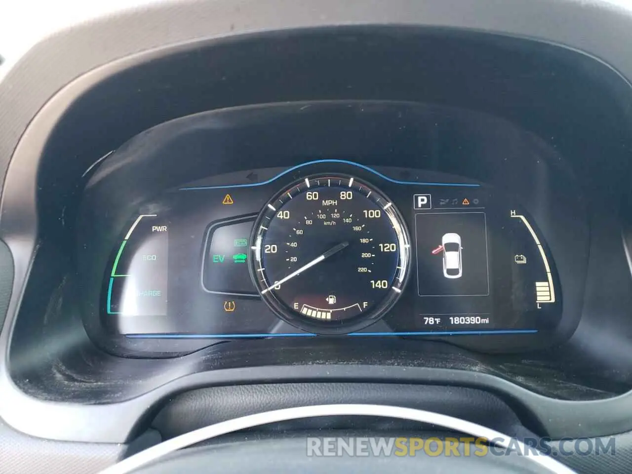9 fotografías del automóvil dañado KMHC65LC2KU174349 HYUNDAI IONIQ 2019