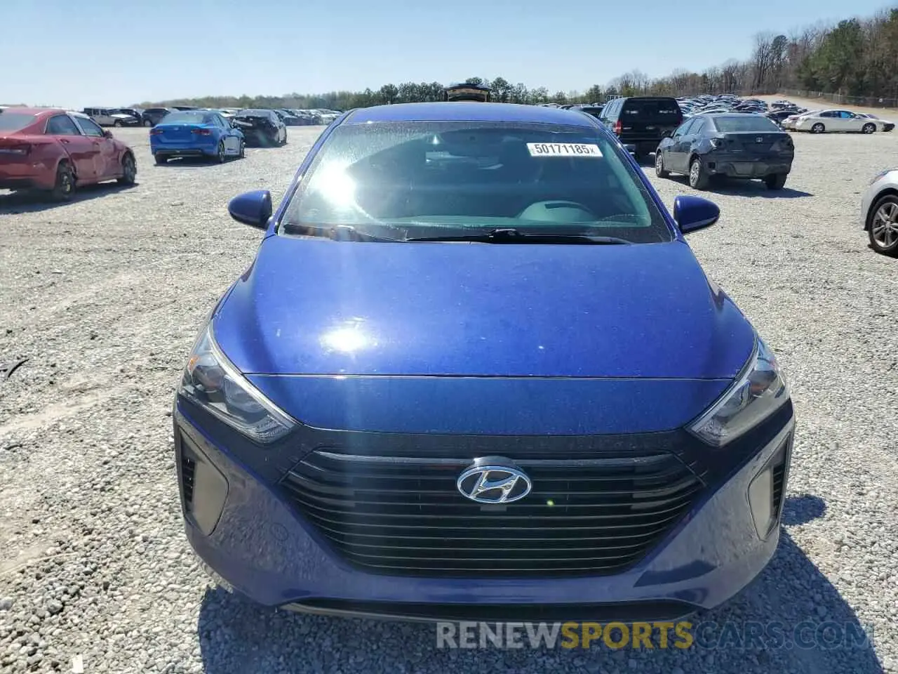 5 fotografías del automóvil dañado KMHC65LC3KU168835 HYUNDAI IONIQ 2019