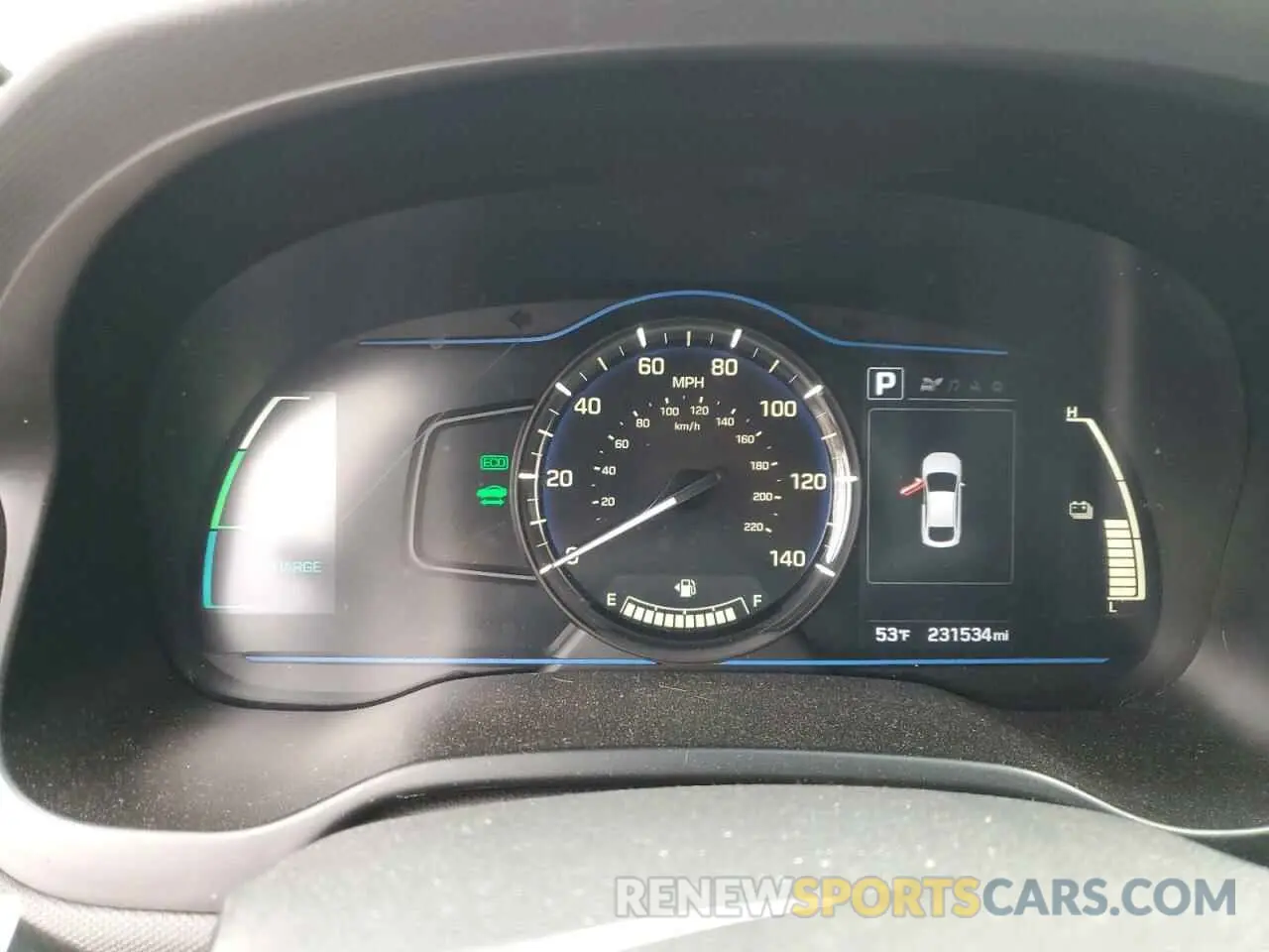 9 fotografías del automóvil dañado KMHC65LC4KU170867 HYUNDAI IONIQ 2019