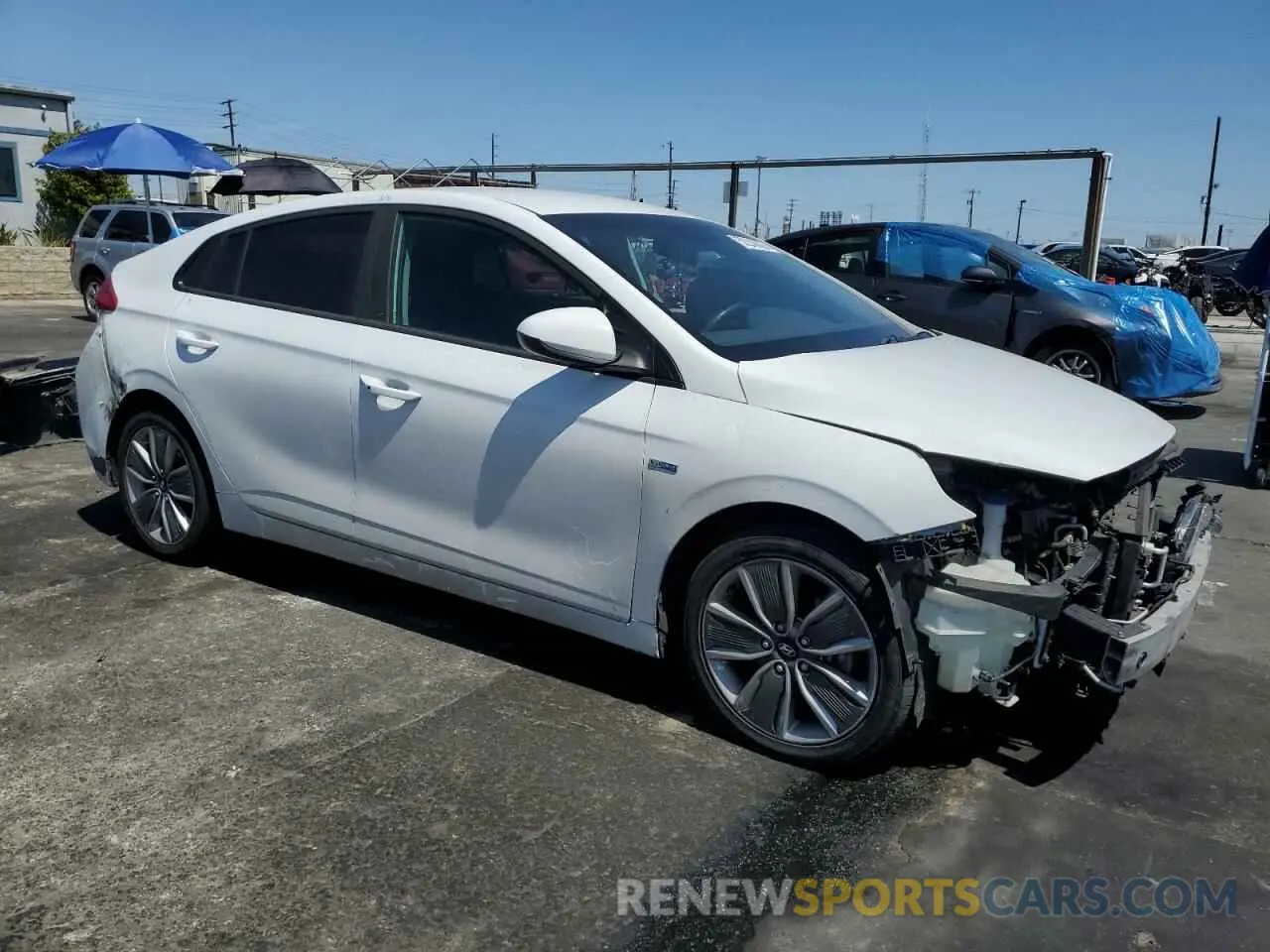 4 fotografías del automóvil dañado KMHC65LC6KU124599 HYUNDAI IONIQ 2019
