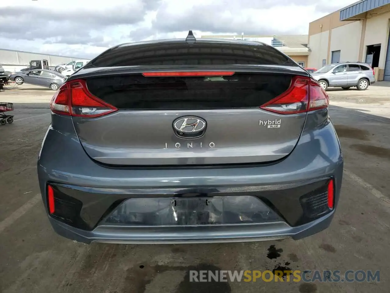 6 fotografías del automóvil dañado KMHC65LC8KU107707 HYUNDAI IONIQ 2019