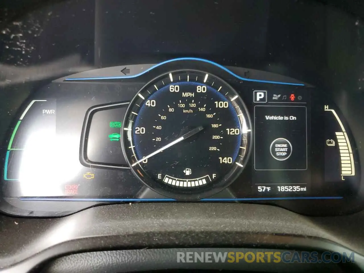 9 fotografías del automóvil dañado KMHC65LC8KU107707 HYUNDAI IONIQ 2019