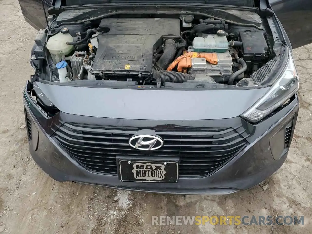 11 fotografías del automóvil dañado KMHC65LC8KU171620 HYUNDAI IONIQ 2019