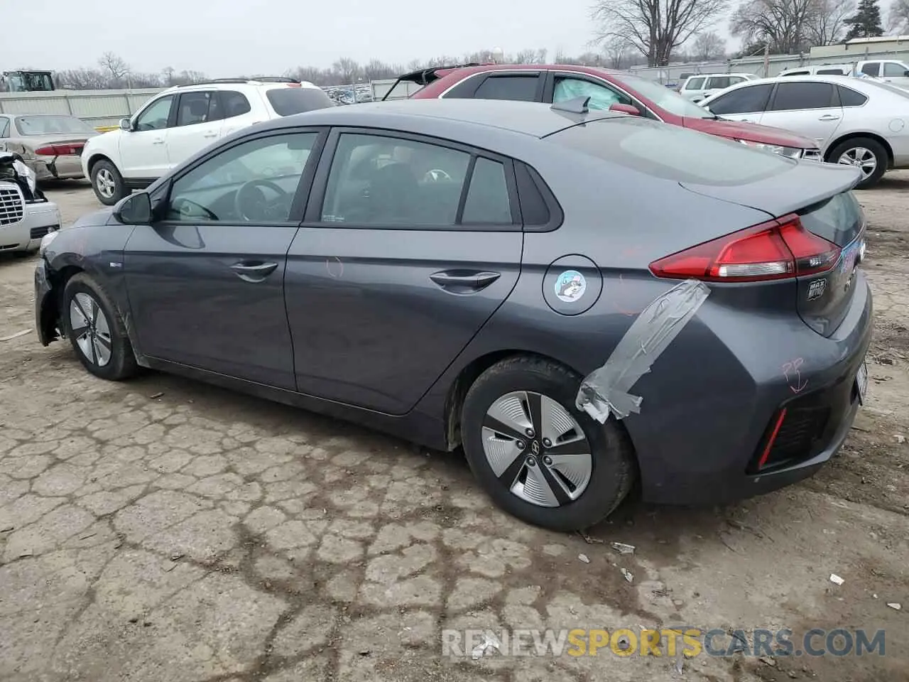 2 fotografías del automóvil dañado KMHC65LC8KU171620 HYUNDAI IONIQ 2019