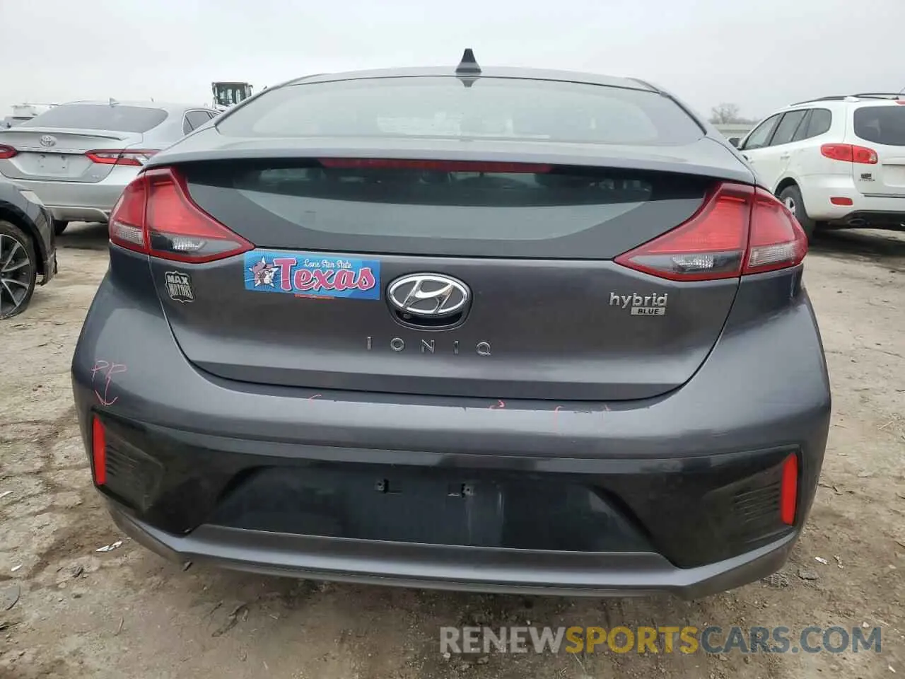 6 fotografías del automóvil dañado KMHC65LC8KU171620 HYUNDAI IONIQ 2019