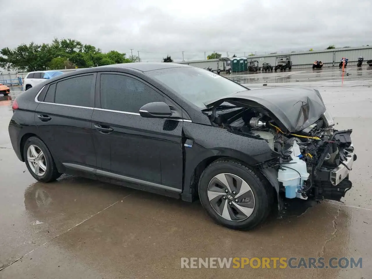 4 fotografías del automóvil dañado KMHC75LC0KU134817 HYUNDAI IONIQ 2019