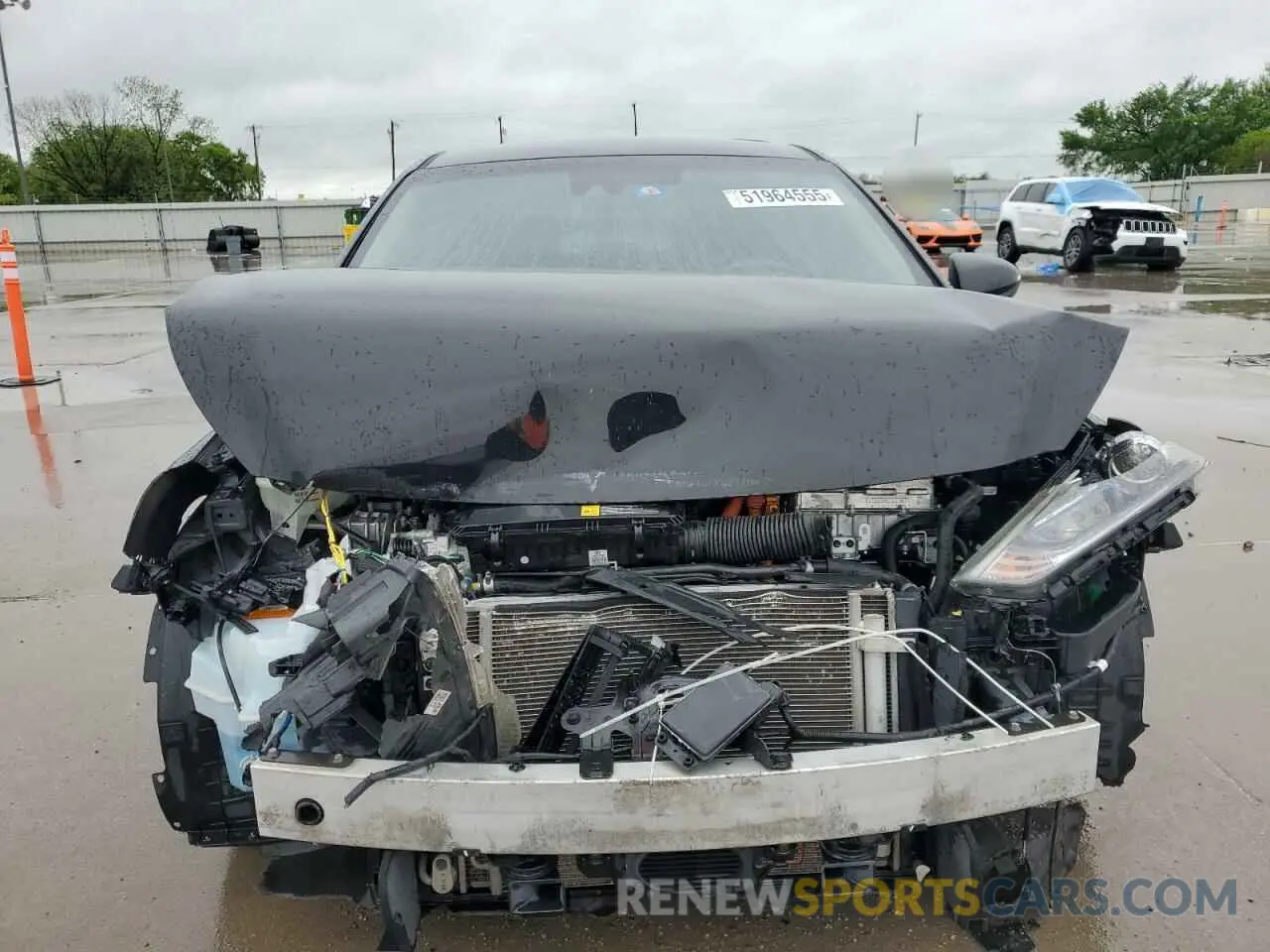 5 fotografías del automóvil dañado KMHC75LC0KU134817 HYUNDAI IONIQ 2019