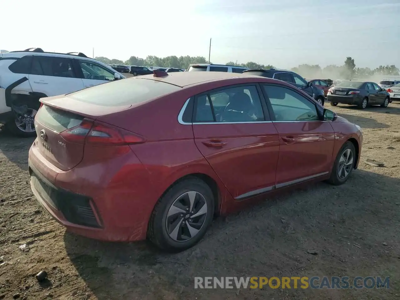 3 fotografías del automóvil dañado KMHC75LC3KU116988 HYUNDAI IONIQ 2019