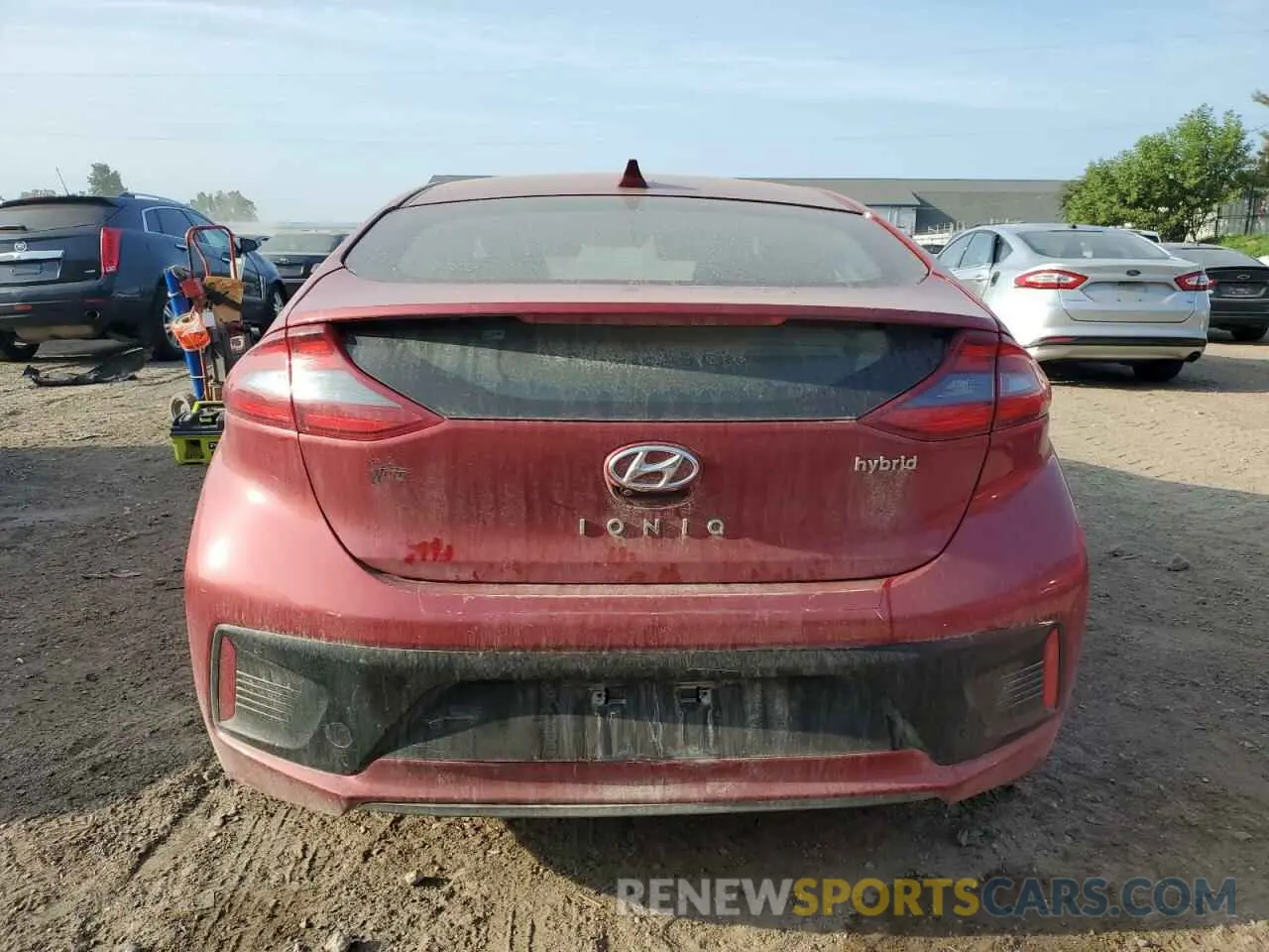 6 fotografías del automóvil dañado KMHC75LC3KU116988 HYUNDAI IONIQ 2019