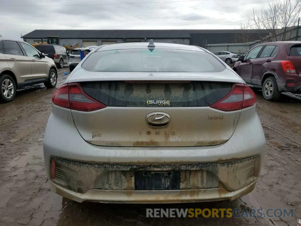 6 fotografías del automóvil dañado KMHC75LC3KU137470 HYUNDAI IONIQ 2019