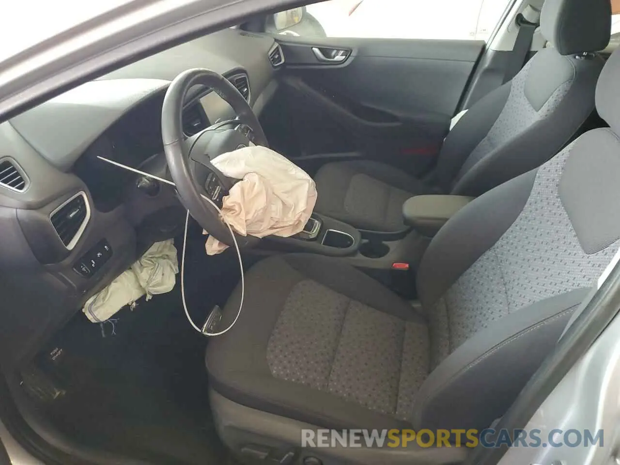 7 fotografías del automóvil dañado KMHC75LC4KU119558 HYUNDAI IONIQ 2019