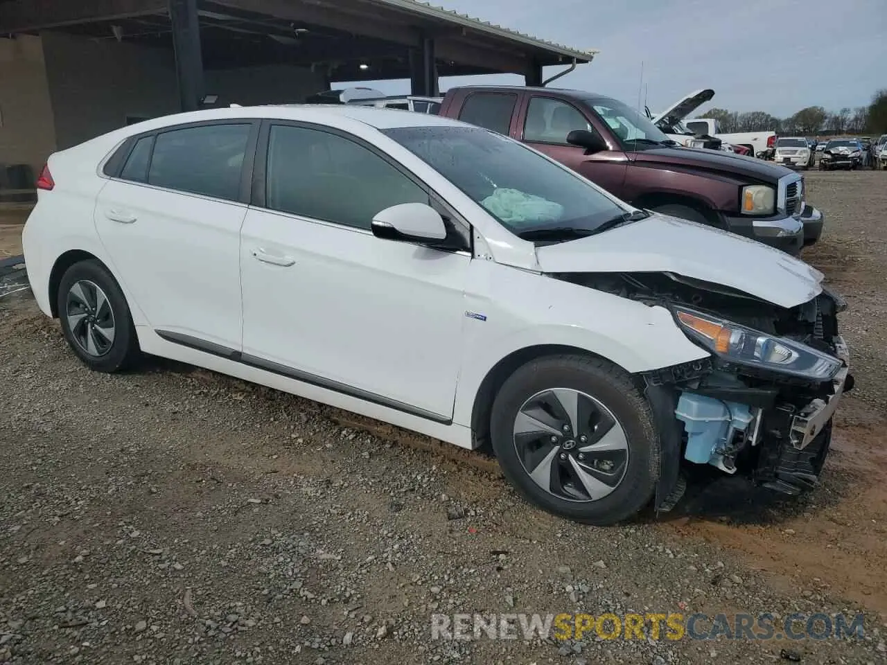 4 fotografías del automóvil dañado KMHC75LC8KU106750 HYUNDAI IONIQ 2019