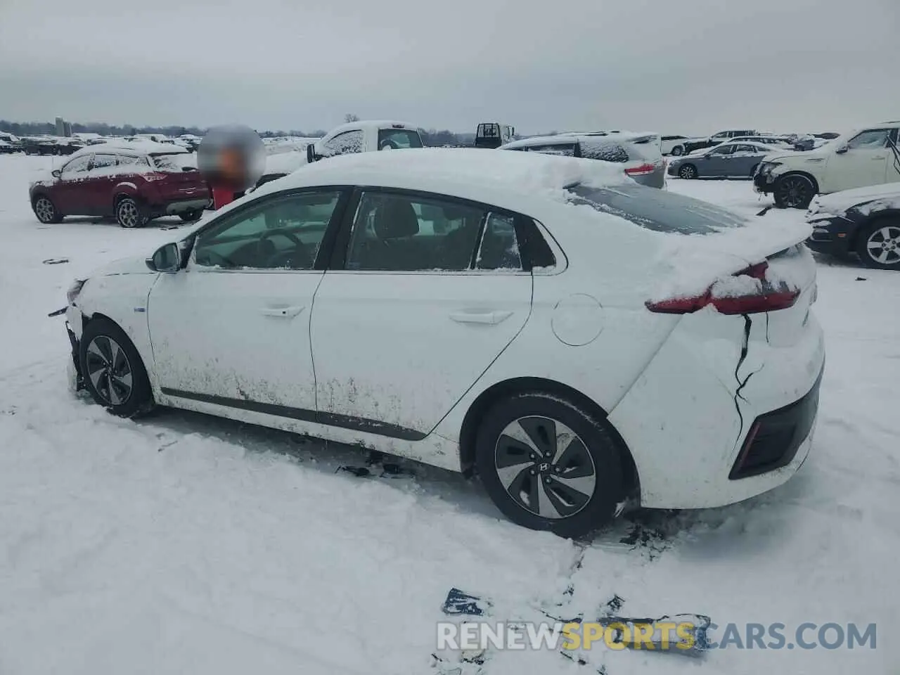 2 fotografías del automóvil dañado KMHC75LC8KU136654 HYUNDAI IONIQ 2019