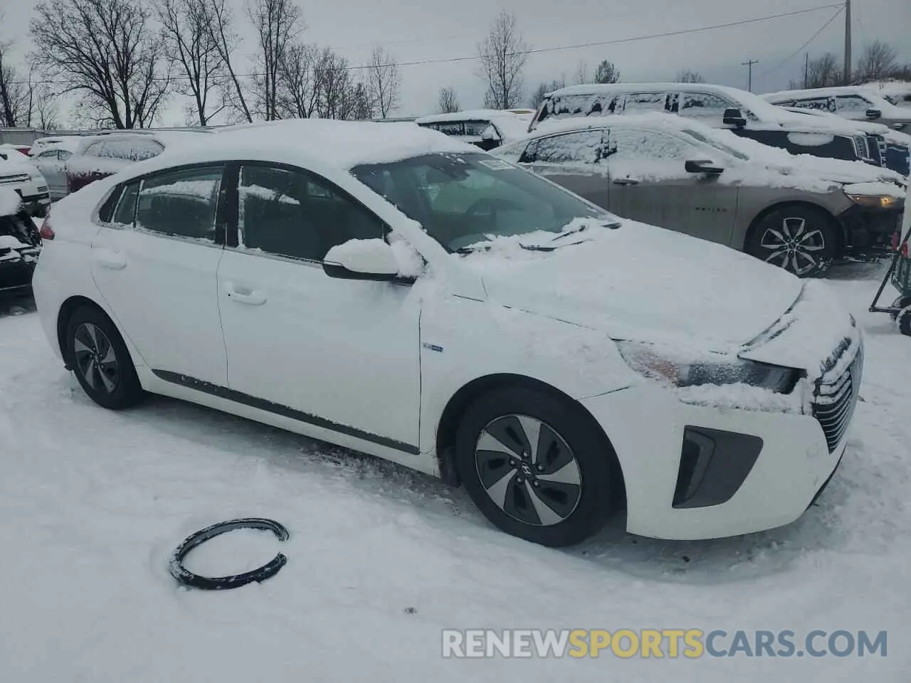 4 fotografías del automóvil dañado KMHC75LC8KU136654 HYUNDAI IONIQ 2019