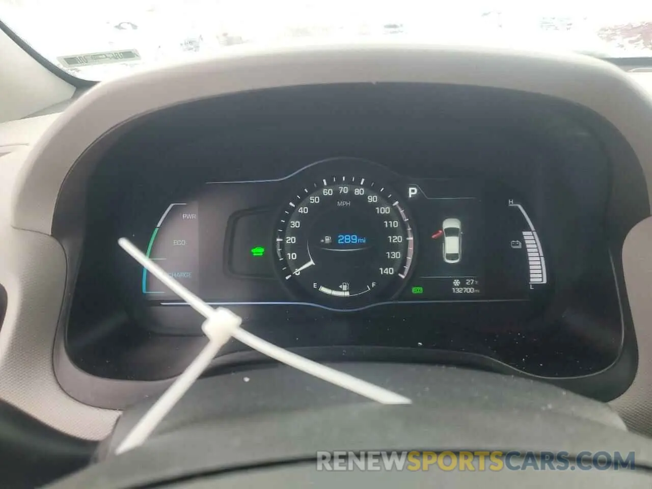 9 fotografías del automóvil dañado KMHC75LC8KU136654 HYUNDAI IONIQ 2019