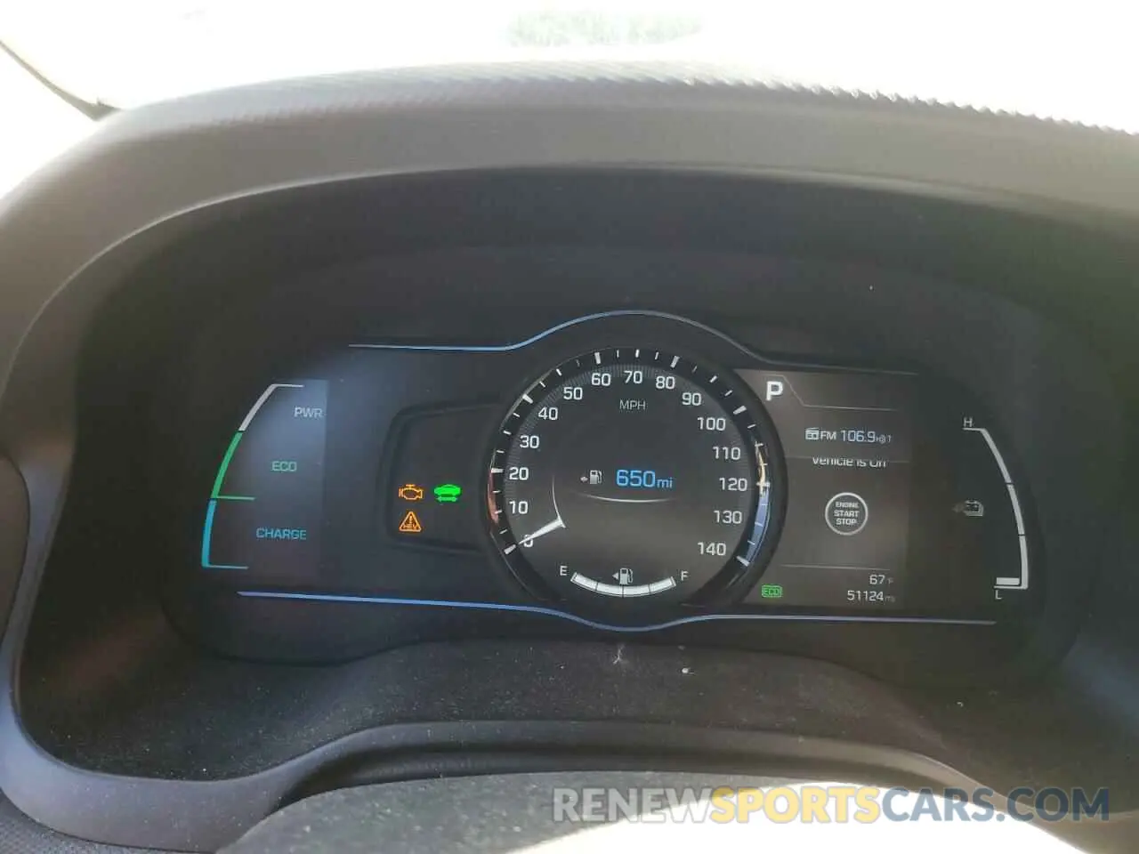 9 fotografías del automóvil dañado KMHC75LCXKU124716 HYUNDAI IONIQ 2019