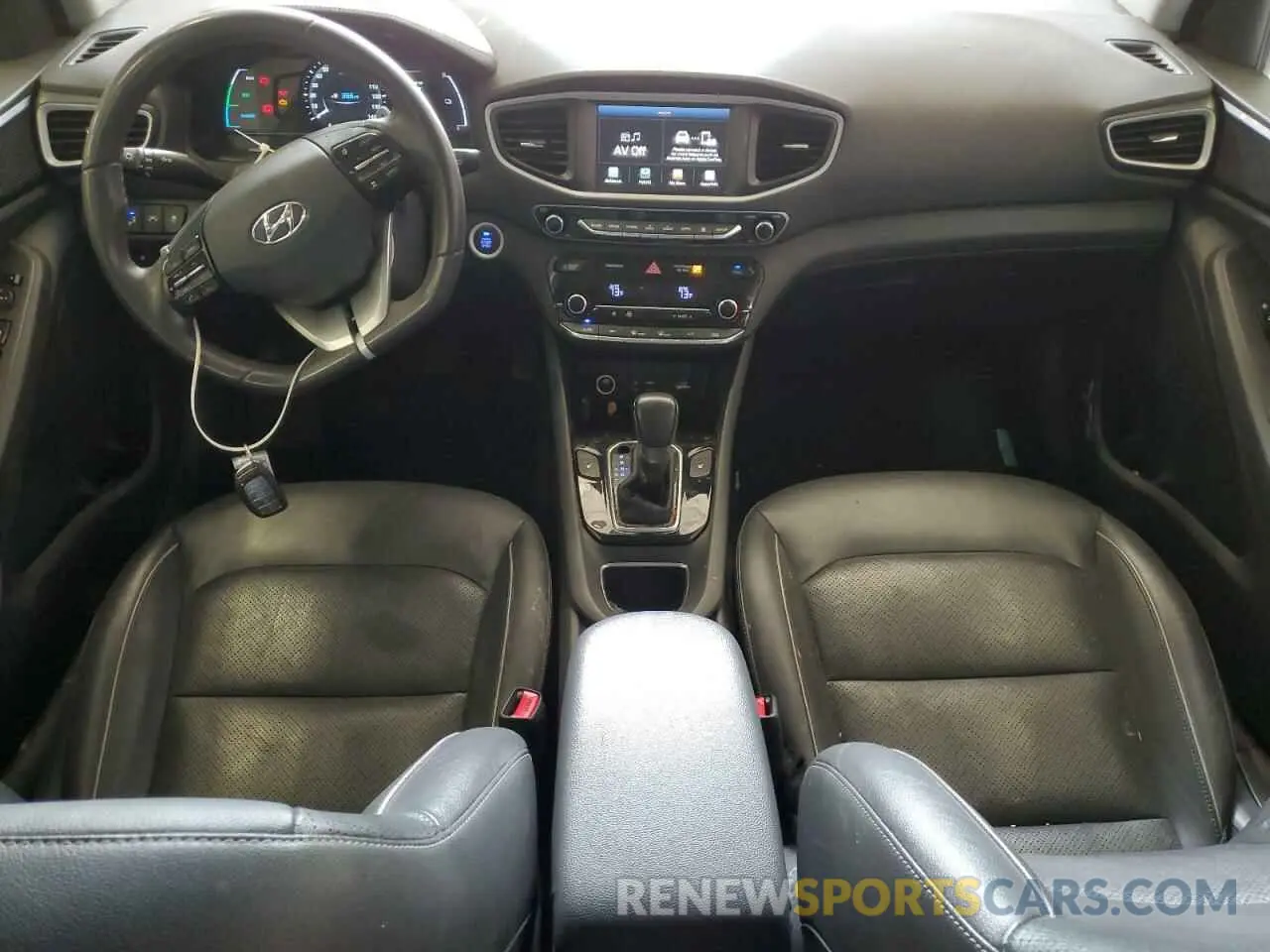 8 fotografías del automóvil dañado KMHC85LC6KU115539 HYUNDAI IONIQ 2019