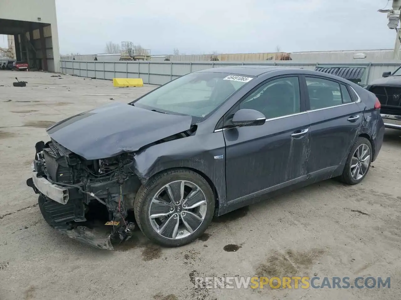1 fotografías del automóvil dañado KMHC85LCXKU142629 HYUNDAI IONIQ 2019