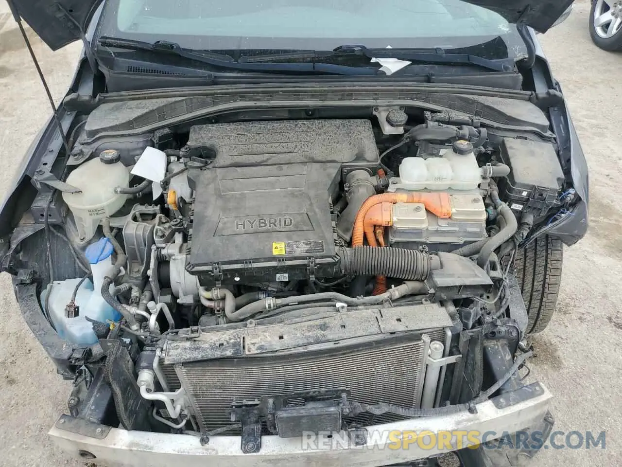 12 fotografías del automóvil dañado KMHC85LCXKU142629 HYUNDAI IONIQ 2019