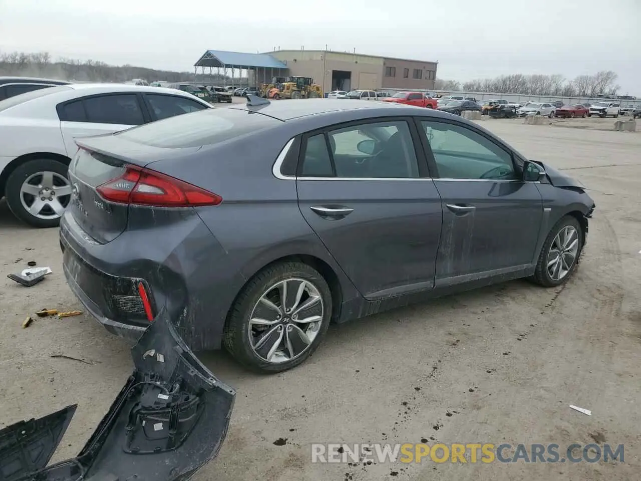 3 fotografías del automóvil dañado KMHC85LCXKU142629 HYUNDAI IONIQ 2019