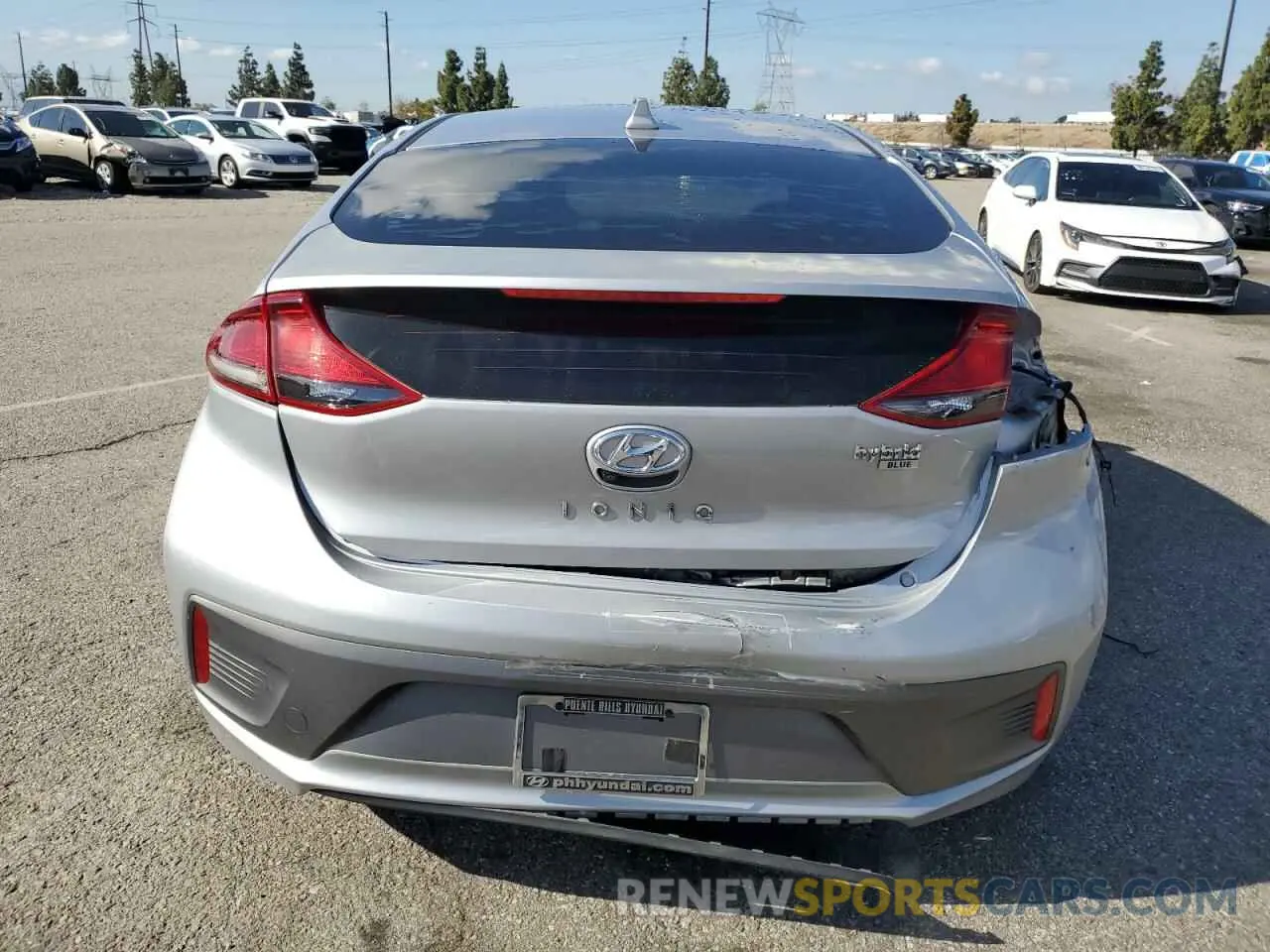 6 fotografías del automóvil dañado KMHC65LC3LU200846 HYUNDAI IONIQ 2020