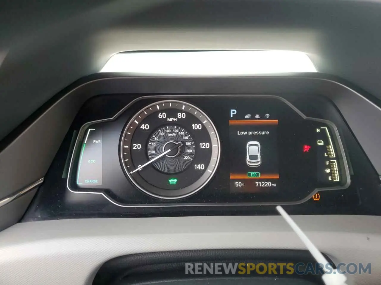 9 fotografías del automóvil dañado KMHC65LC5LU234609 HYUNDAI IONIQ 2020
