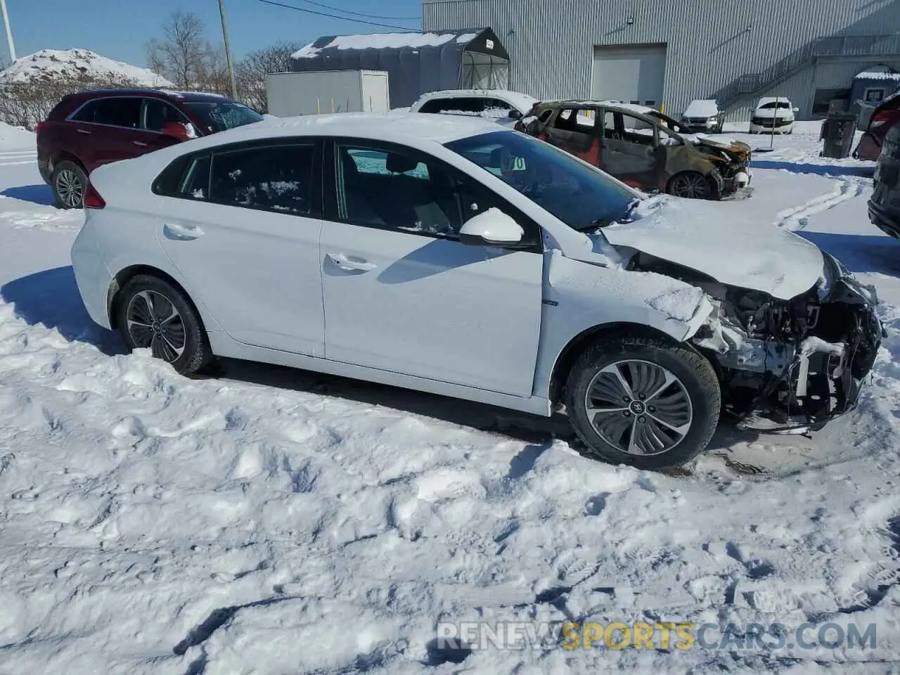 4 fotografías del automóvil dañado KMHC65LD1LU234437 HYUNDAI IONIQ 2020