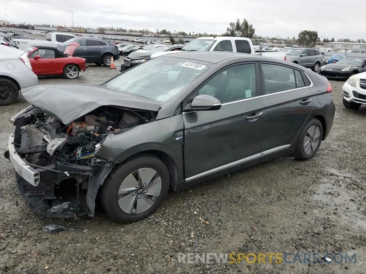 1 fotografías del automóvil dañado KMHC75LC2LU234192 HYUNDAI IONIQ 2020