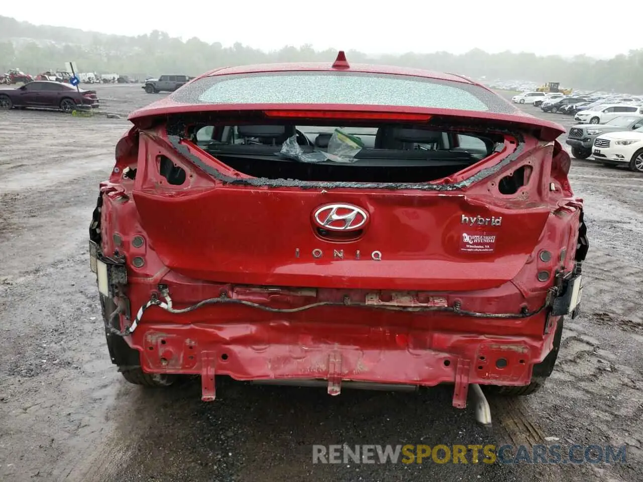 6 fotografías del automóvil dañado KMHC75LC9LU200914 HYUNDAI IONIQ 2020