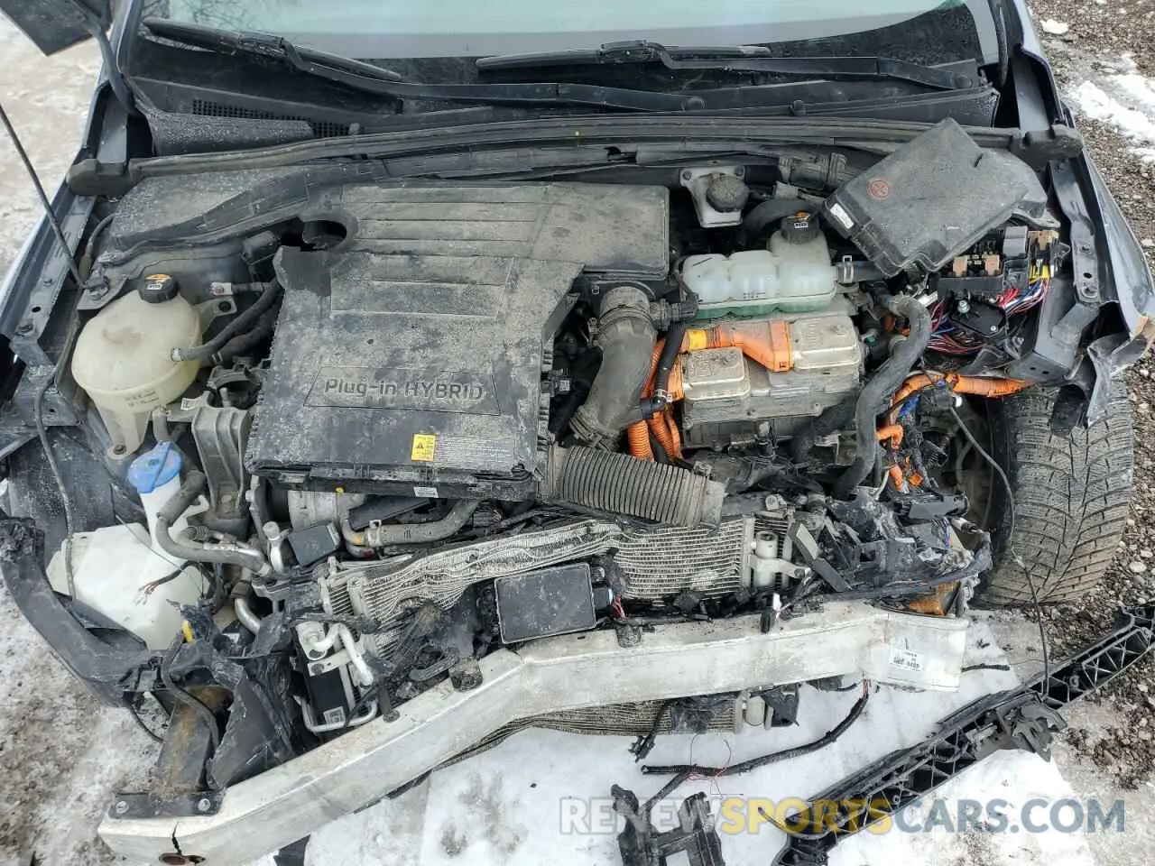 11 fotografías del automóvil dañado KMHC75LD7LU192580 HYUNDAI IONIQ 2020