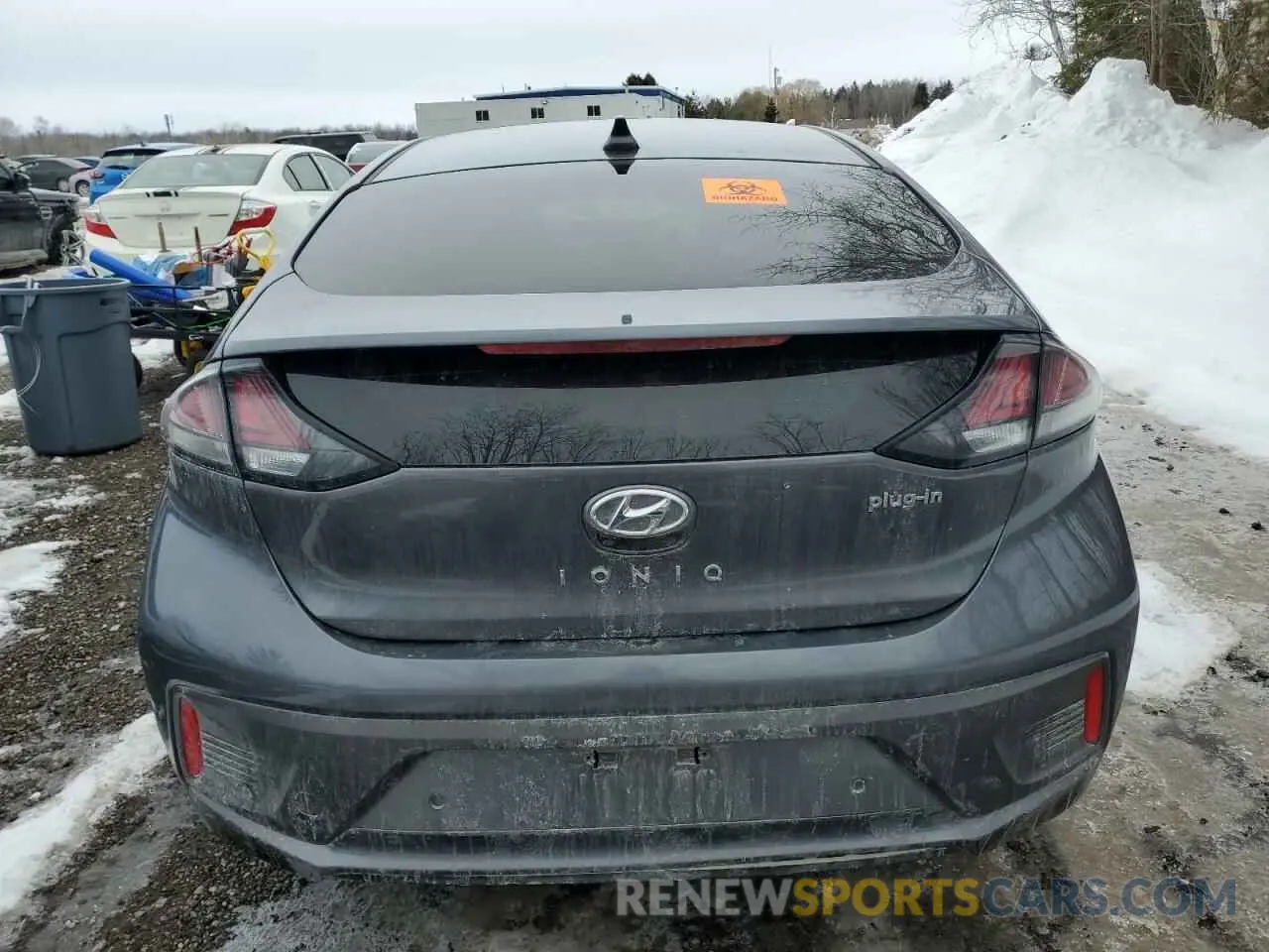 6 fotografías del automóvil dañado KMHC75LD7LU192580 HYUNDAI IONIQ 2020