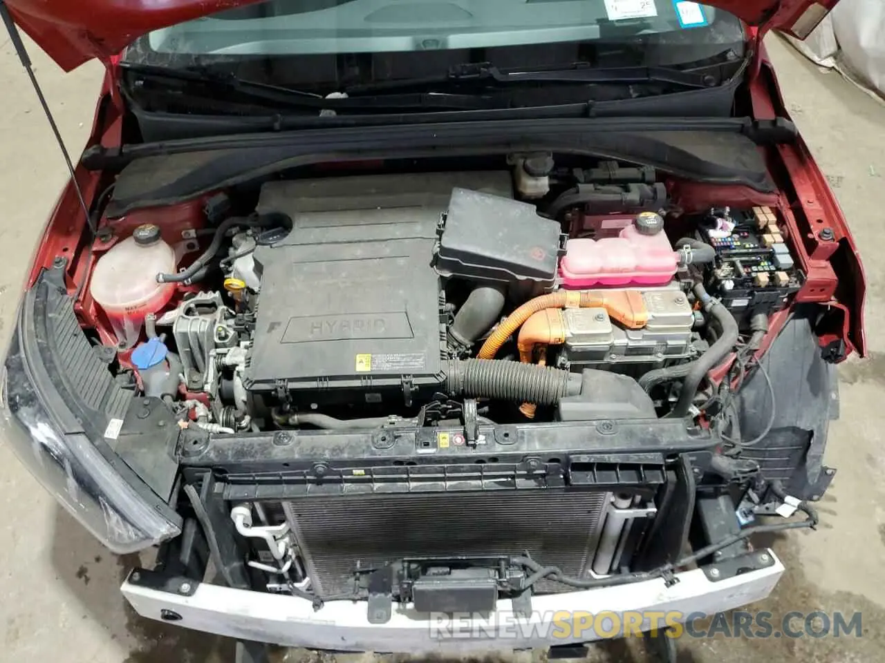 11 fotografías del automóvil dañado KMHC05LC6MU250403 HYUNDAI IONIQ 2021