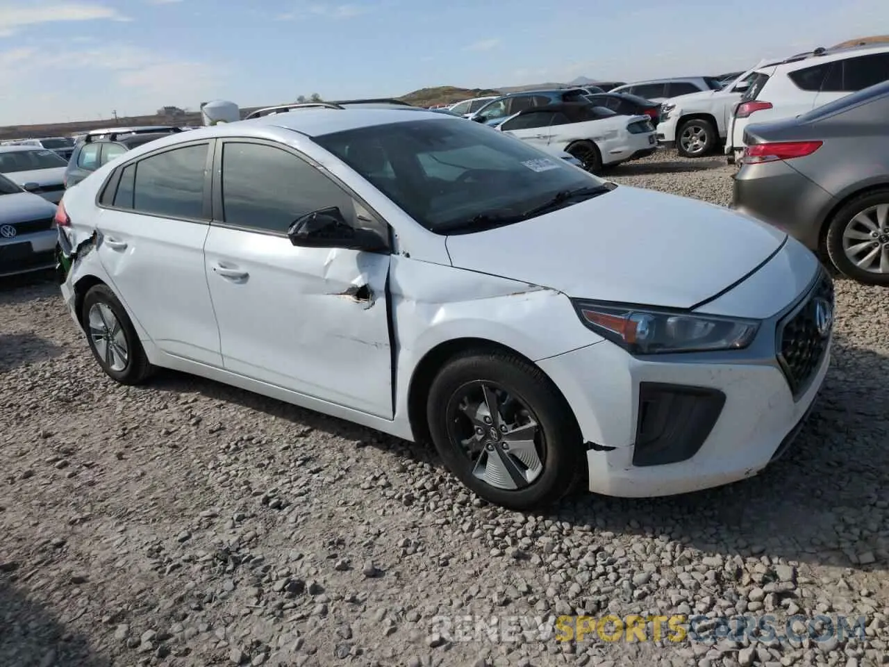 4 fotografías del automóvil dañado KMHC65LC2MU245441 HYUNDAI IONIQ 2021