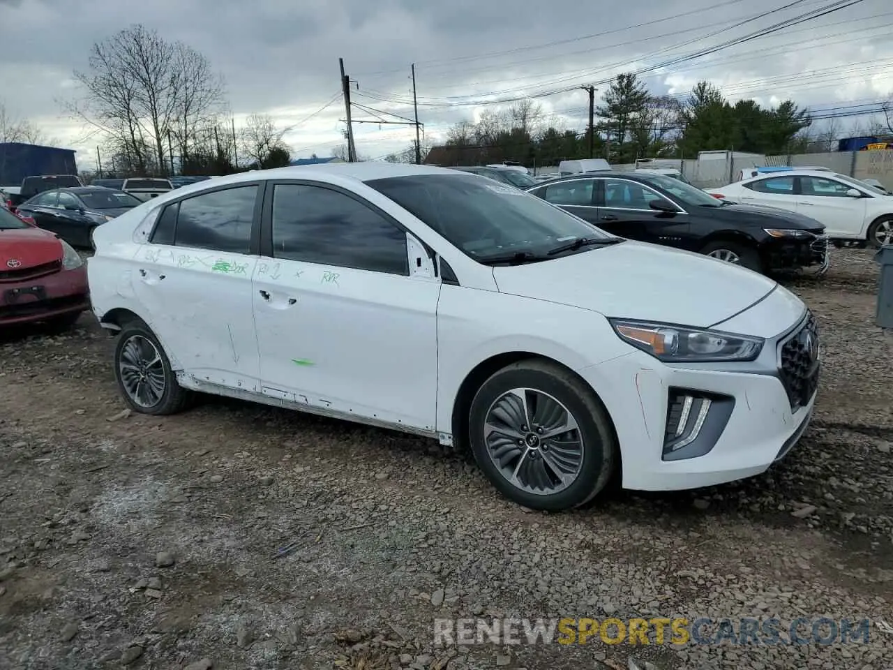 4 fotografías del automóvil dañado KMHC65LD5MU251484 HYUNDAI IONIQ 2021