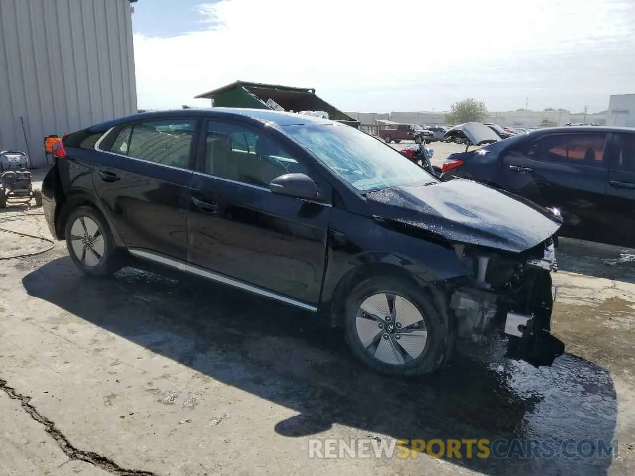 4 fotografías del automóvil dañado KMHC75LC6MU260523 HYUNDAI IONIQ 2021