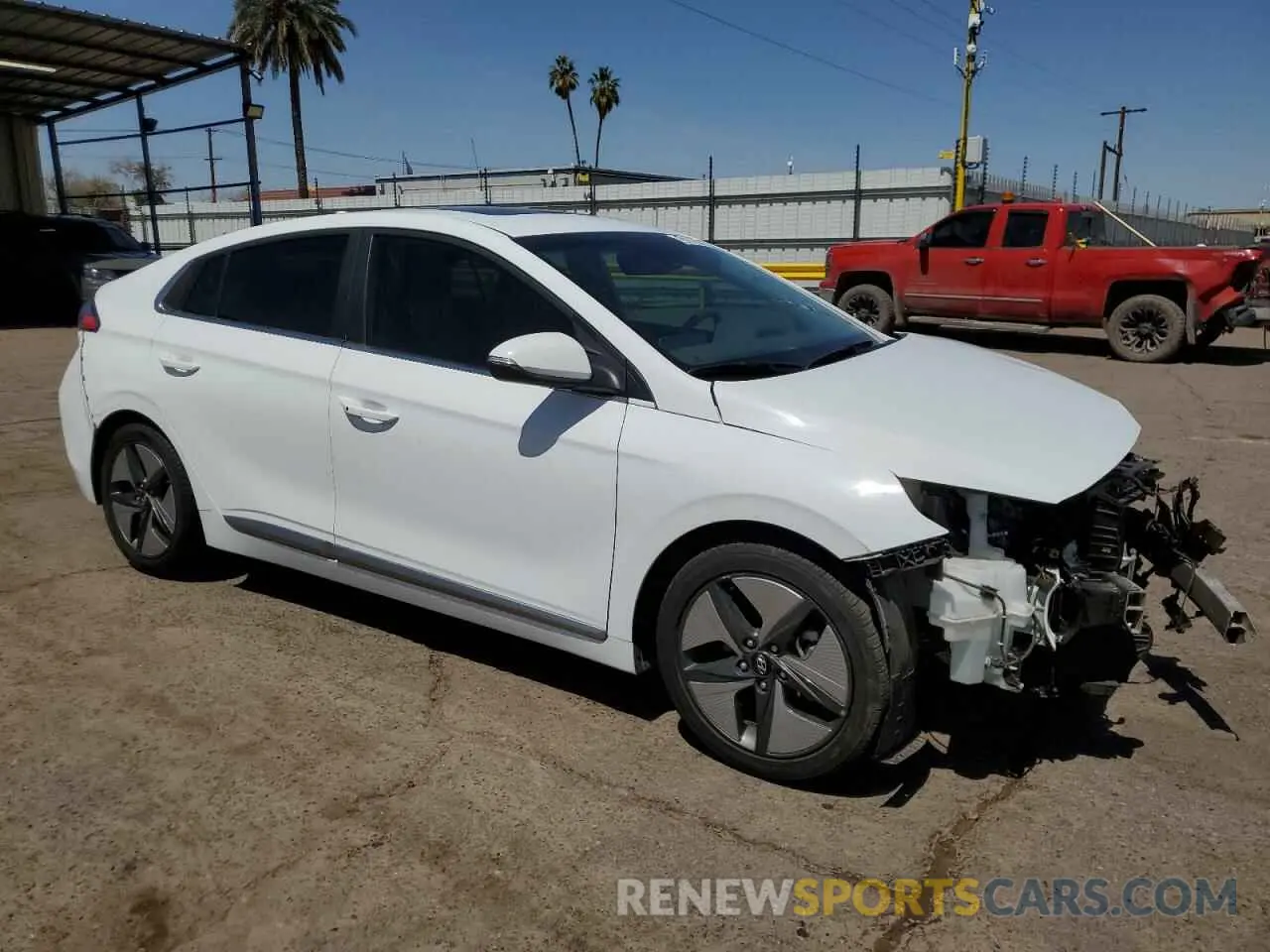 4 fotografías del automóvil dañado KMHC85LC1MU245148 HYUNDAI IONIQ 2021