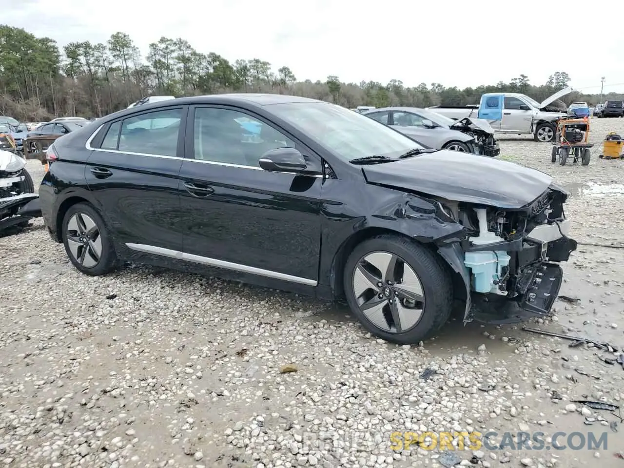 4 fotografías del automóvil dañado KMHC85LCXMU244953 HYUNDAI IONIQ 2021