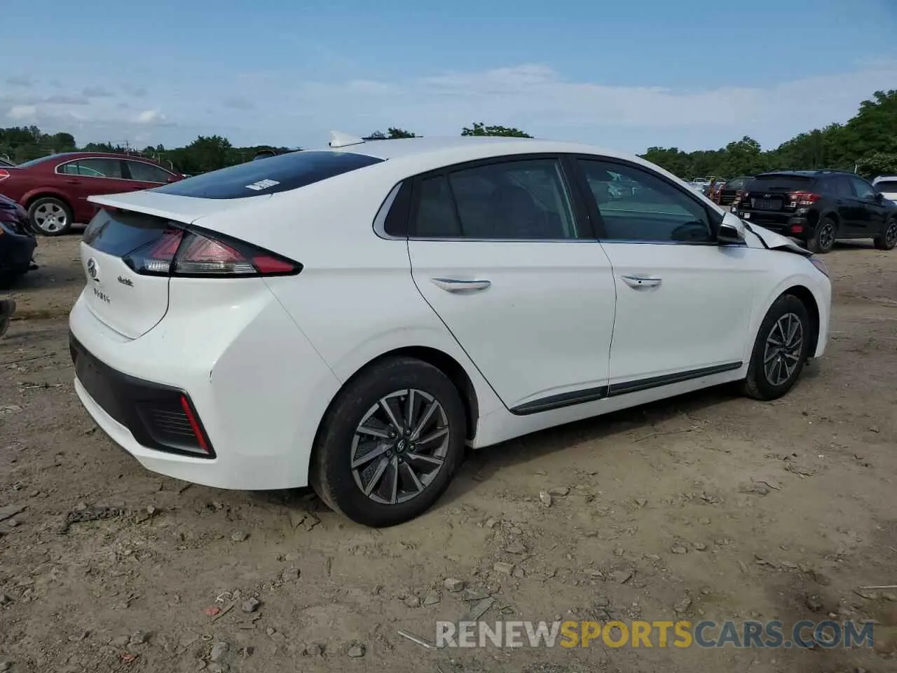 3 fotografías del automóvil dañado KMHC85LJ1MU078756 HYUNDAI IONIQ 2021