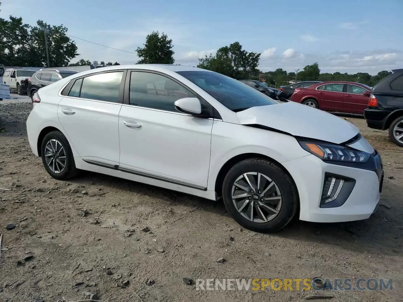 4 fotografías del automóvil dañado KMHC85LJ1MU078756 HYUNDAI IONIQ 2021