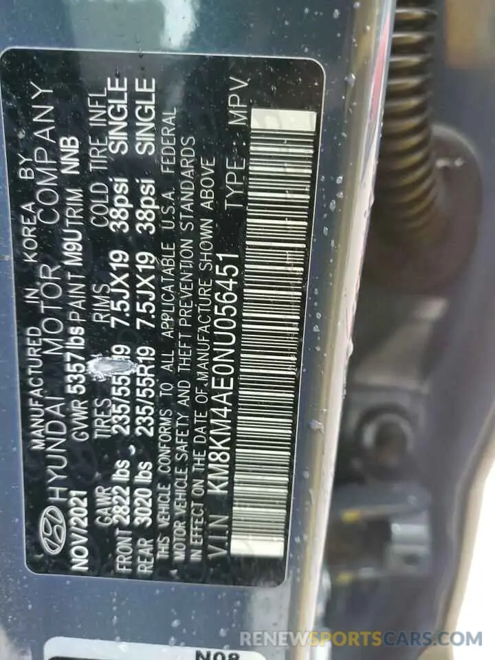 15 fotografías del automóvil dañado KM8KM4AE0NU056451 HYUNDAI IONIQ 2022