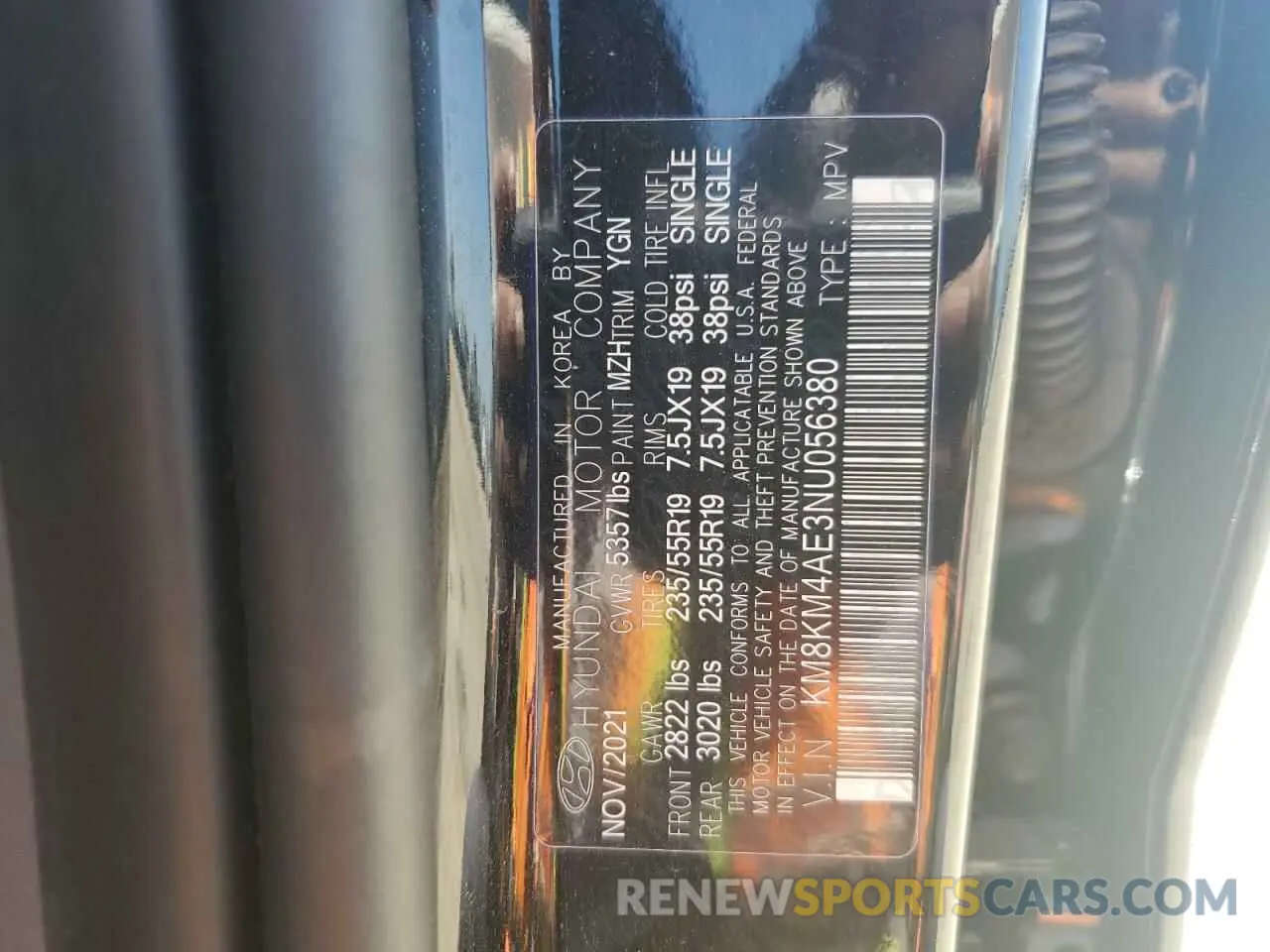 13 fotografías del automóvil dañado KM8KM4AE3NU056380 HYUNDAI IONIQ 2022