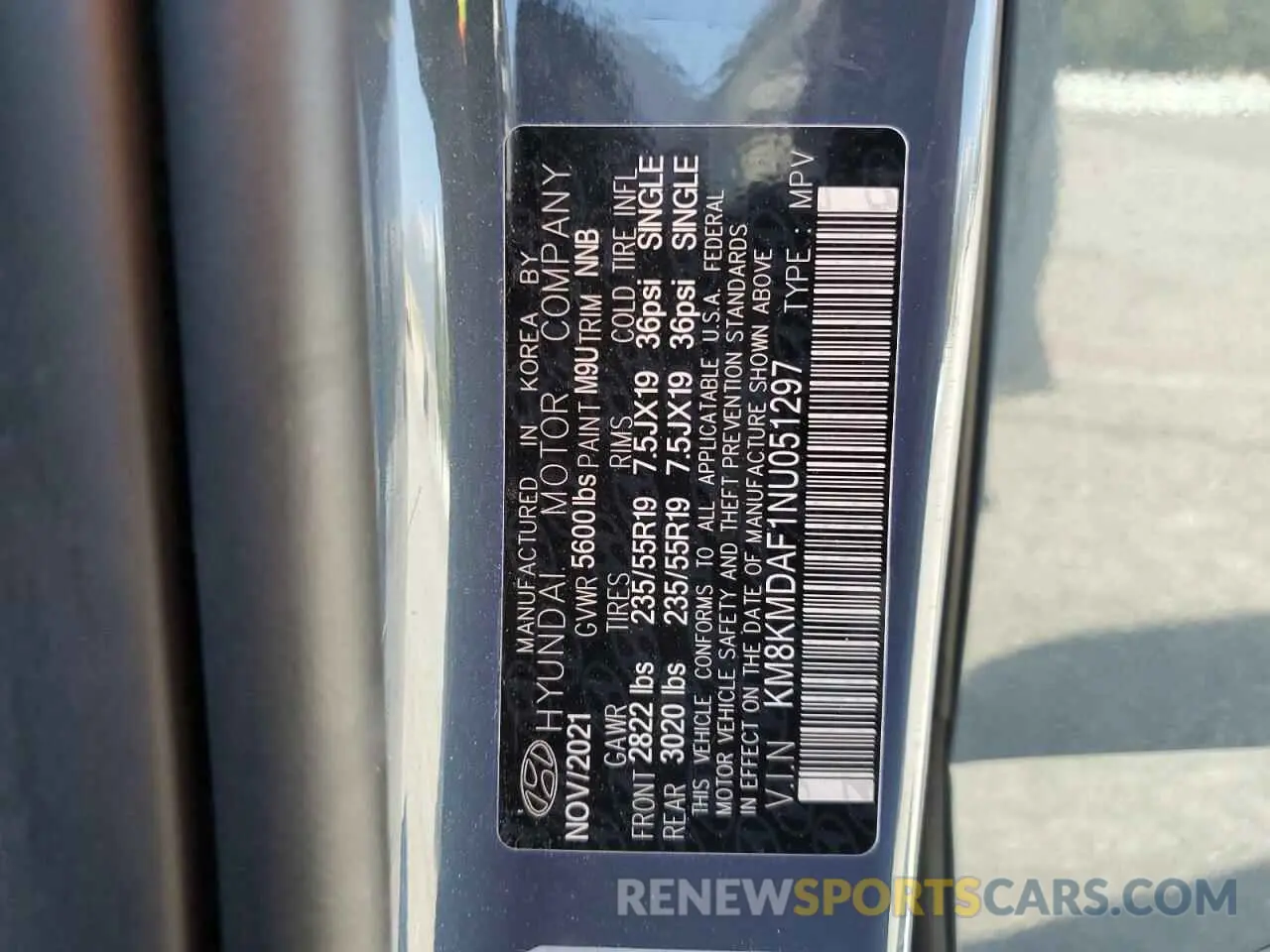14 fotografías del automóvil dañado KM8KMDAF1NU051297 HYUNDAI IONIQ 2022