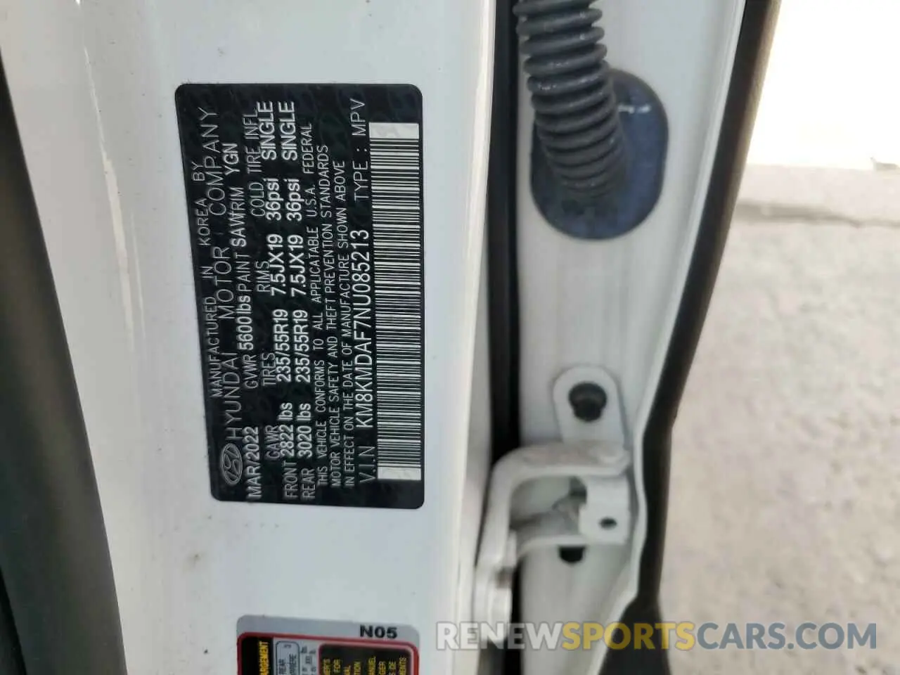 13 fotografías del automóvil dañado KM8KMDAF7NU085213 HYUNDAI IONIQ 2022