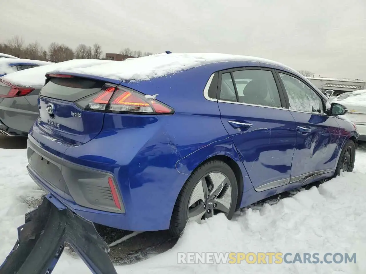 3 fotografías del automóvil dañado KMHC05LC8NU275143 HYUNDAI IONIQ 2022