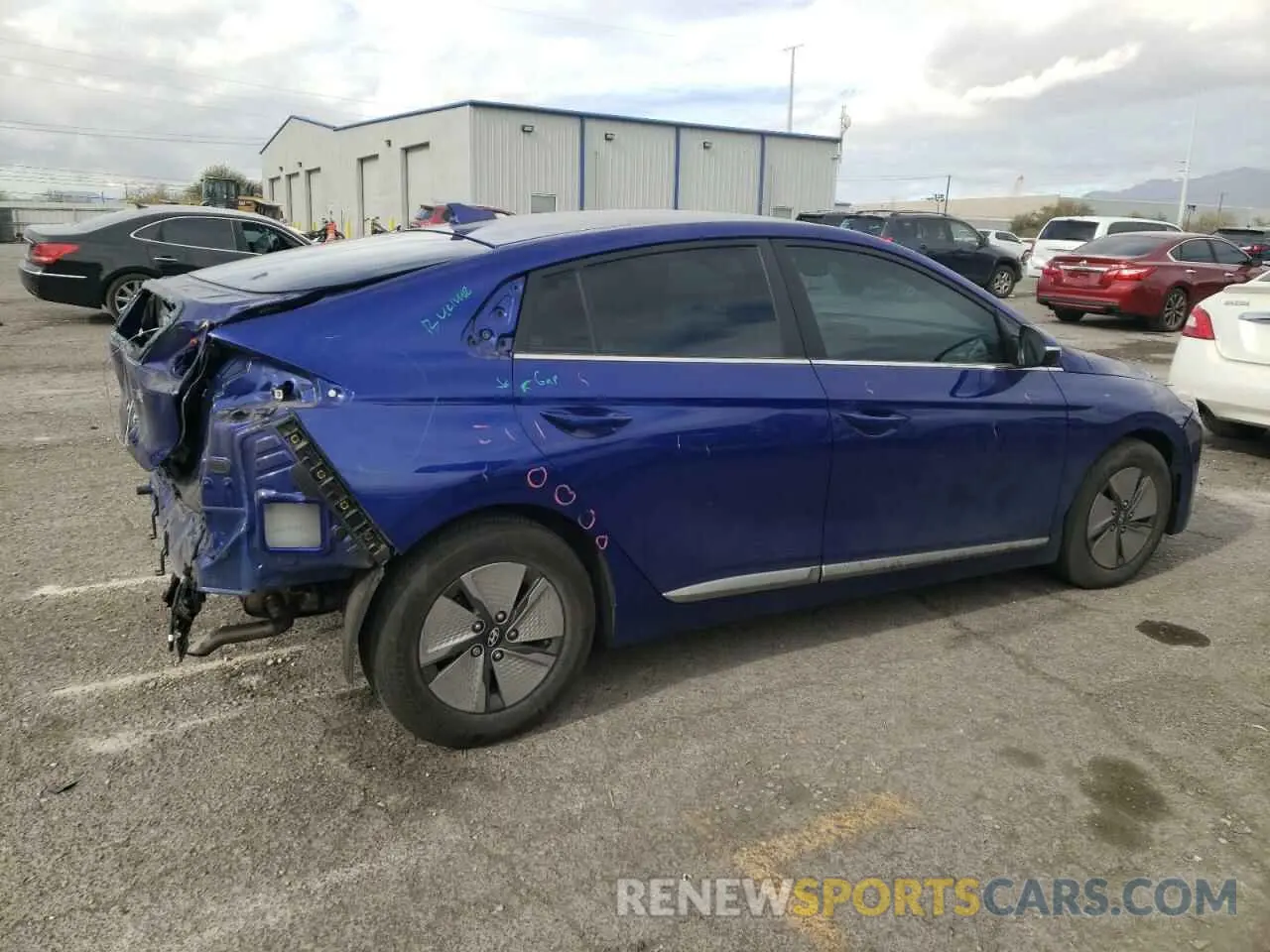 3 fotografías del automóvil dañado KMHC75LC4NU275748 HYUNDAI IONIQ 2022