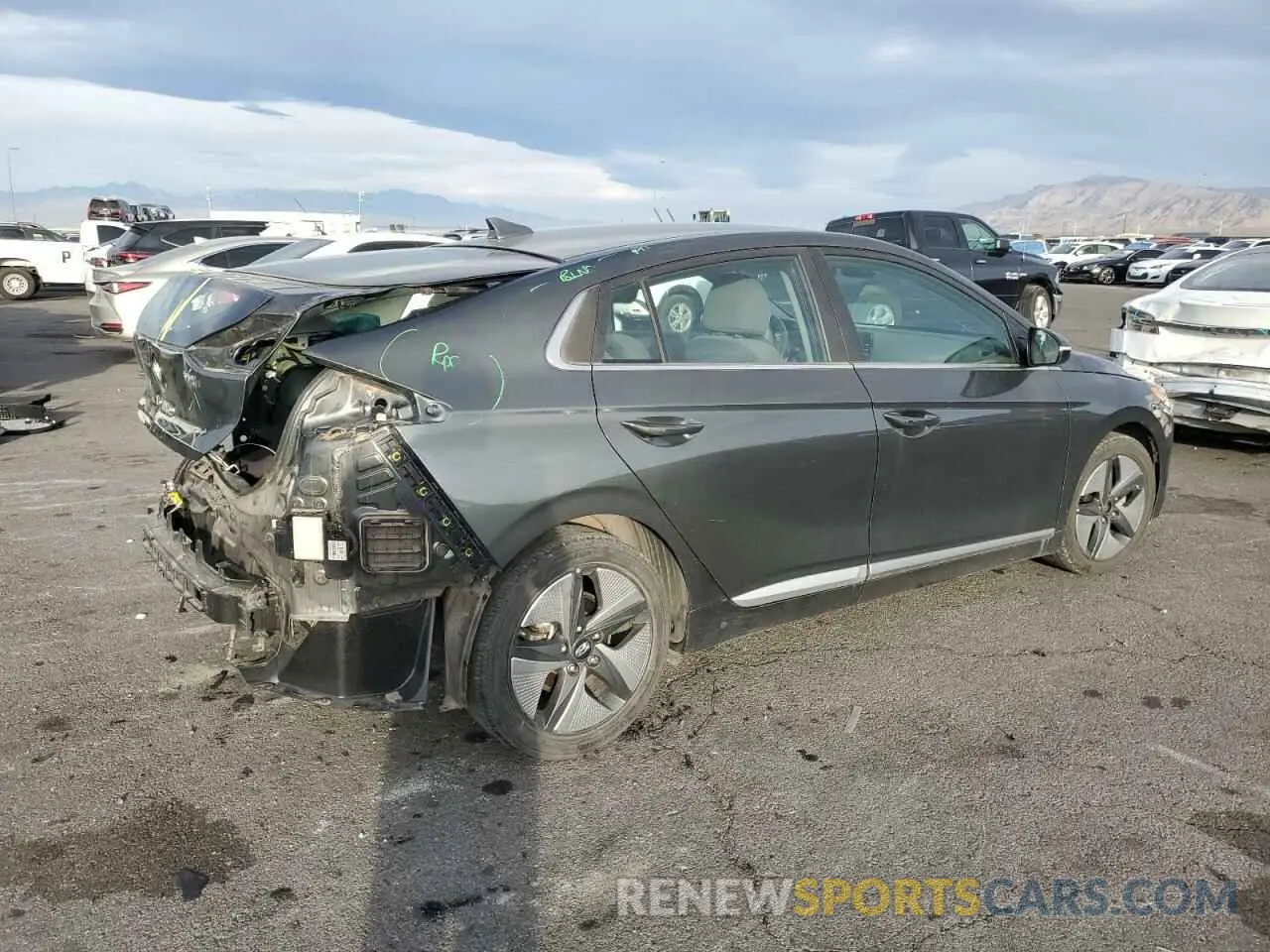 3 fotografías del automóvil dañado KMHC85LC0NU265828 HYUNDAI IONIQ 2022