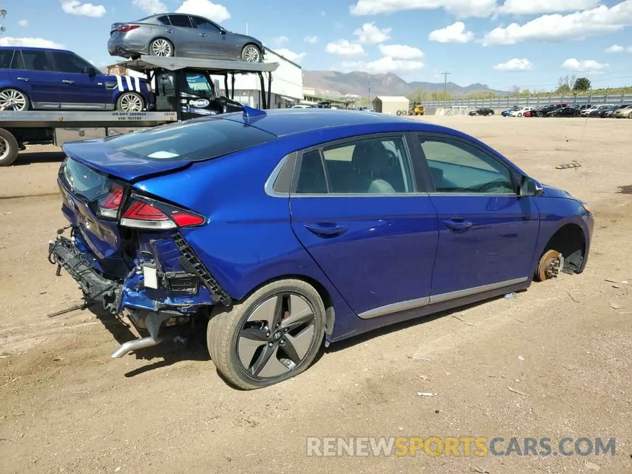 3 fotografías del automóvil dañado KMHC85LC7NU282769 HYUNDAI IONIQ 2022